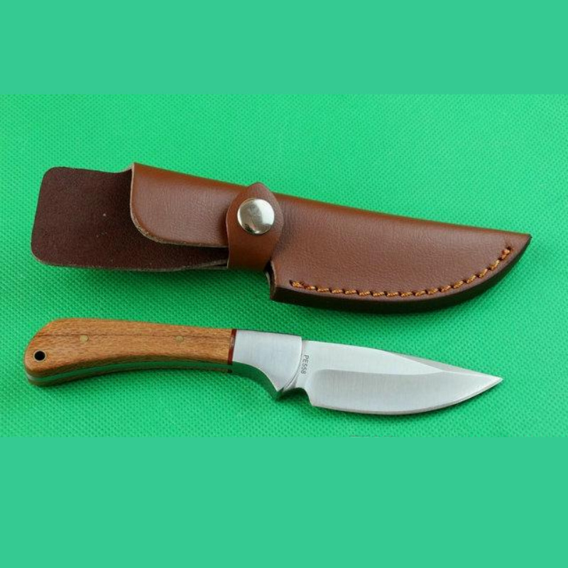 Boker Plus Bowie Fixed Blade Tool Wood Handle For Hunting